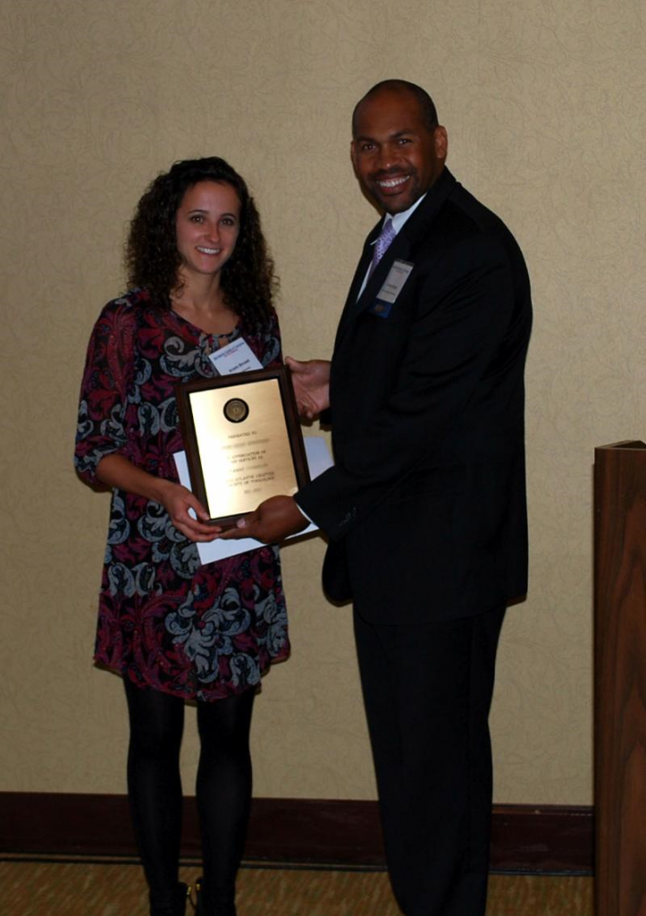 Kristin Bircsak won the Geoffrey Hogan Memorial Award